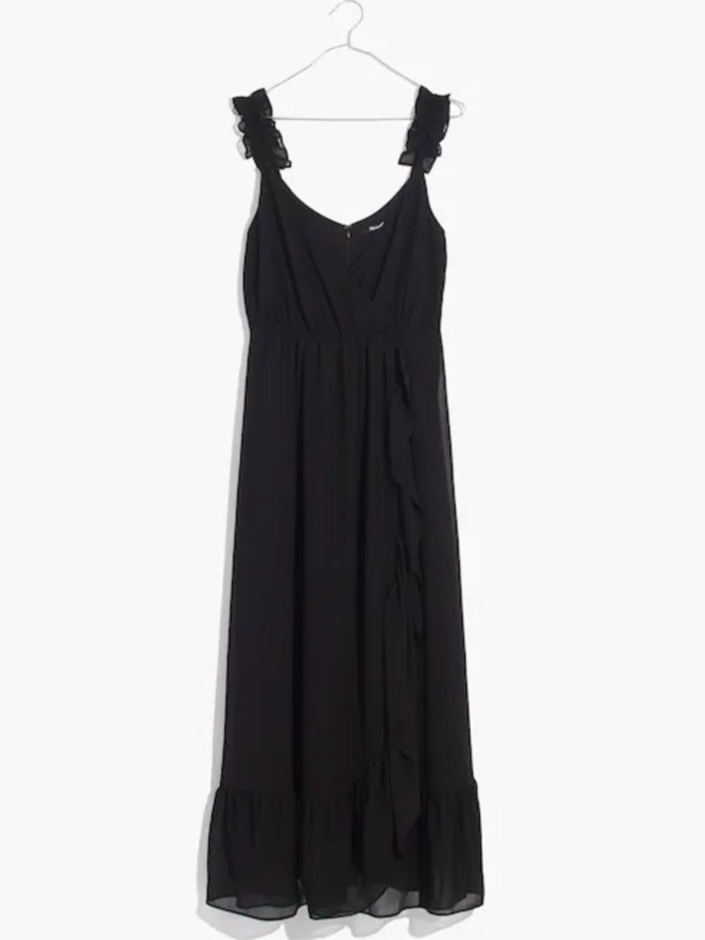 Madewell Ruffle Strap Wrap Dress